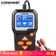 KONNWEI KW650 Car Motorcycle Battery Tester 12V 6V  Battery System Analyzer 2000CCA Charging Cranking Test Tools for the Car