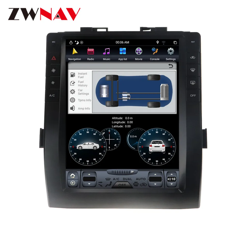 Cheap Android 9.0 Car GPS Navigation For Toyota Alphard 2015-19 head unit multimedia autoradio tape recorder no DVD player Tesla style 6