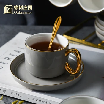 

Luxury Ceramic Coffee Mug Breakfast Vintage Mugs Coffee Cups Turkish Coffee Mug Travel Tazas De Ceramica Creativas Christmas Mug