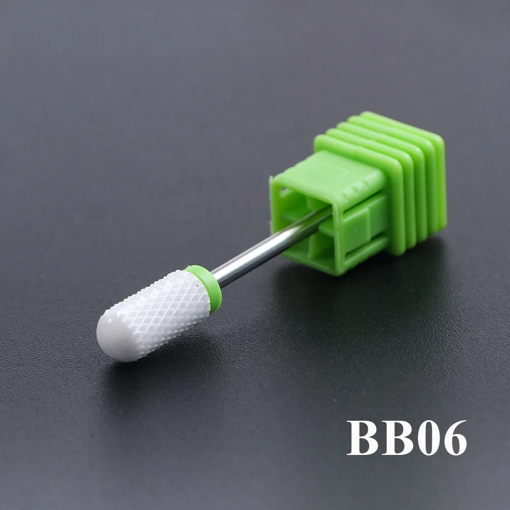 BB06 1 шт. керамический фреза для маникюра, педикюра, сверло для ногтей, роторное электрическое фрезерование пилок для ногтей, инструмент для ухода за ногтями, LABB01-11 - Цвет: BB06