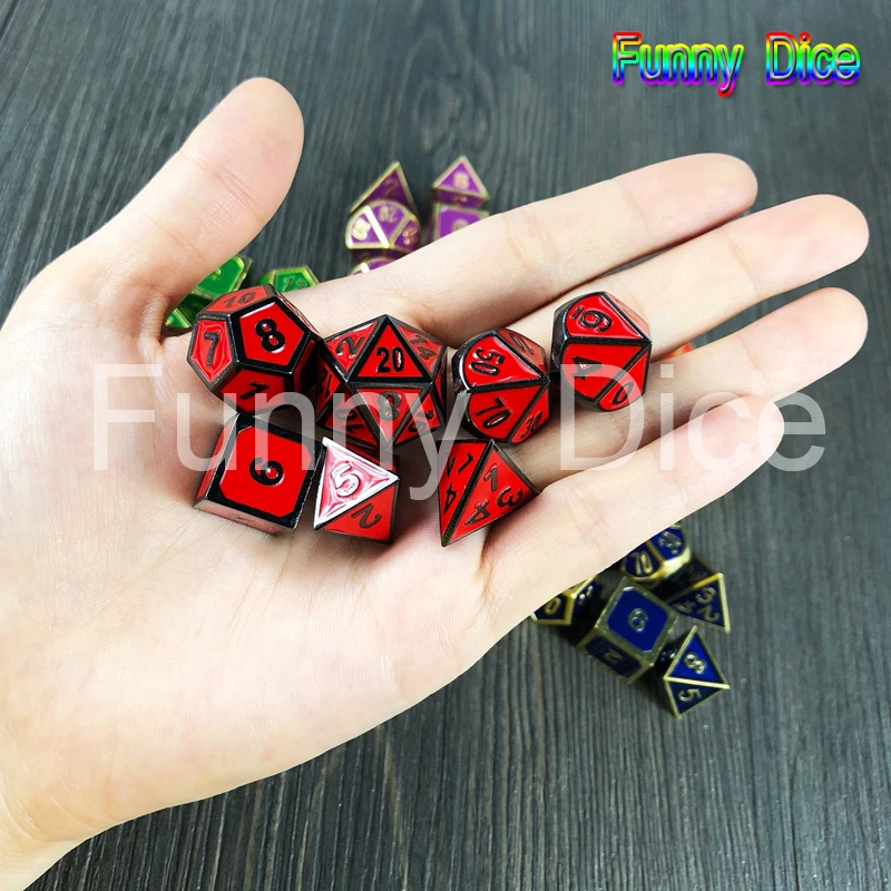 Лидер продаж 2019 настольная игра 100% натуральные металлические игральные кости с