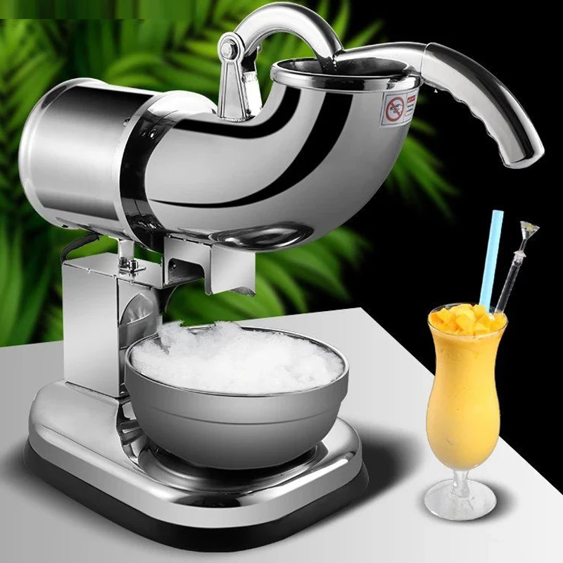 Electric Ice Crusher Shaver Slush Ice Block Breaking grinder Home Restaurant Bar Dual Blades Snow Cone Maker Machine 220V 110V