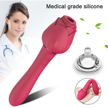 Powerful Rose Vibrator For Women Clitoris Nipple Clit Sucker Vacuum Stimulator Dildo Vibrators Female Sex Toys for Adults 18 3