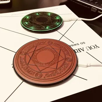 

Comic Magic Array Wireless Charger 7.5w 10W Circle Qi Wireless Universal Fast Charger for iPhone Charging Pad with Box Dropship