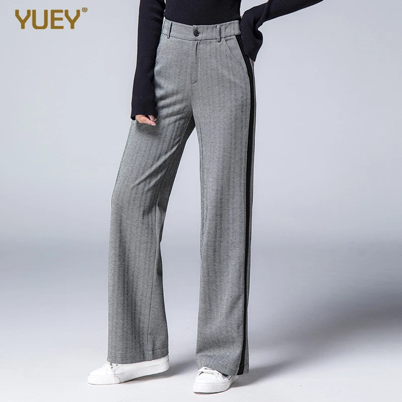 wide leg casual trousers