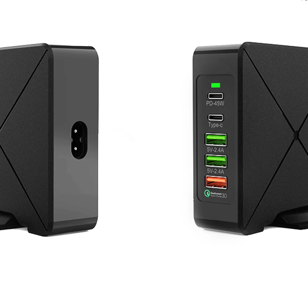 Путешествия 75 Вт PD станция USB быстрое зарядное устройство ноутбука портативный Тип C Поворотная подставка мульти порт с адаптером питания настенный разъем безопасный дом