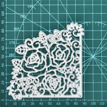 

InLoveArts Rose Edge Metal Cutting Dies Flower Lace Corner Dies New 2019 Card Making Scrapbooking Embossing Die Cut Craft Die