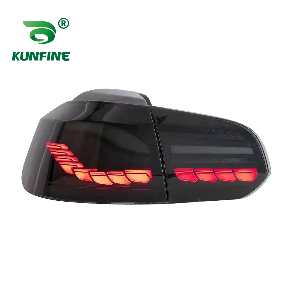2021 Pair Of Car Tail Light Assembly For VW golf6 mk6 R20 2008-2013 Flowing Water Flicker Turning Signal Light golf 6 taillight  