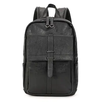 

Women Men PU Large-capacity Backpack Travel Schoolbag Commuting Daypack