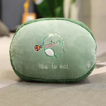 

1pc cartoon embroidery stuffed plush hand warmmer office nap plush pillows kids gift nordic home decoration fluffy hand warmmer