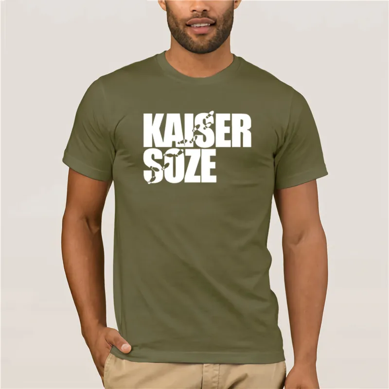 Модная футболка 100 хлопок забавная Wo футболка kaiser soze белая унисекс крутая футболка - Цвет: army green
