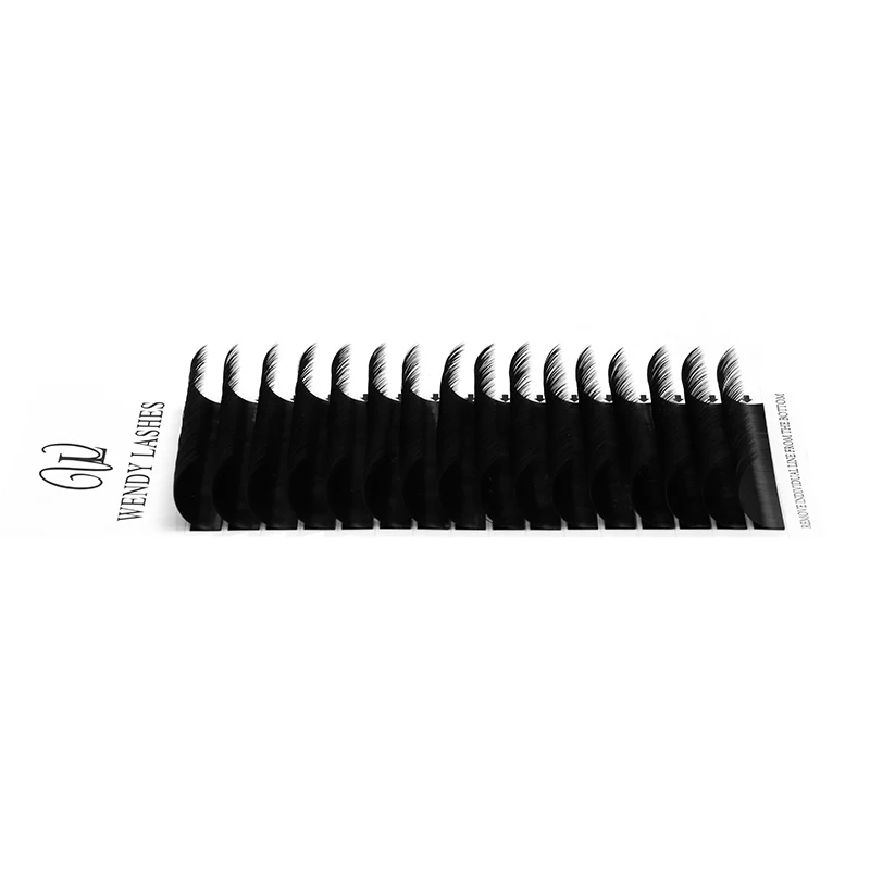 2 Cases 16 Rows Faux Mink Eyelash Extension Individual Eyelash Matte Back Russian Volume Private Label 3