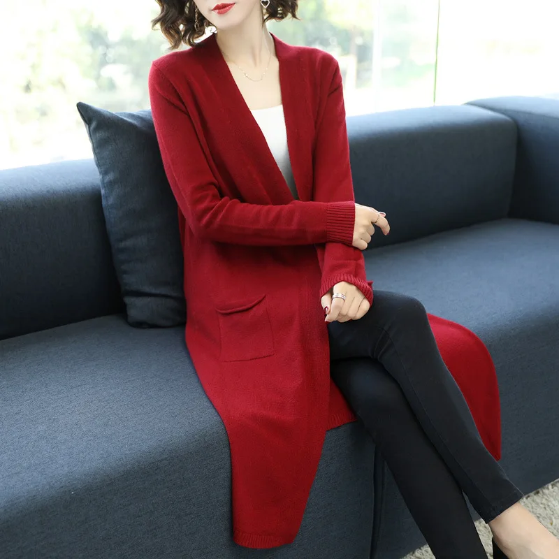 

2020 Autumn Women's Causal Oversize Coat OL Commute Temperament Commute Sweater Jacket Shirt