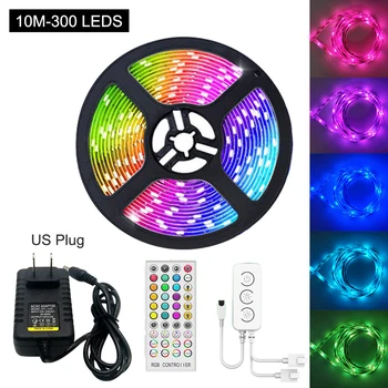 

Music Sync Easy Install Free Cut Home DC12V Bluetooth Control Flexible TV Backlight LED Strip Light Bedroom Kitchen RGB SMD 5050