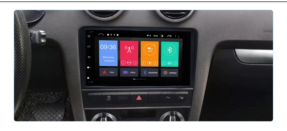 Sale IPS DSP 2din Android 9 Car Multimedia Player head unit For Audi A3 8P S3 2003-2012 RS3 Sportback Navigation GPS DVD Radio stereo 4