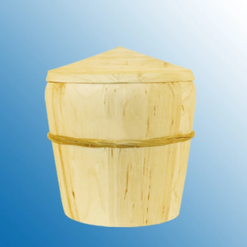 

TT New Wooden Rice Barrell Tableware Cage Shelf Portable Pan Bamboo Food Steamer Rice Traditional Bamboo Woven