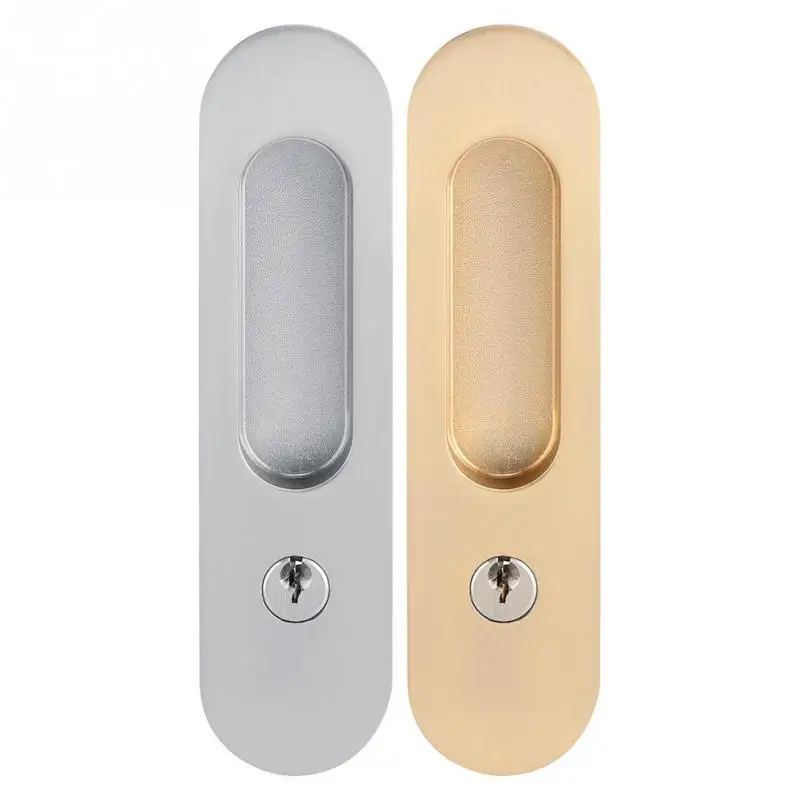 

Sliding Door Lock Handle Anti-theft Lock with Keys for Barn Wood Furniture Door Latch Lock for Double Door