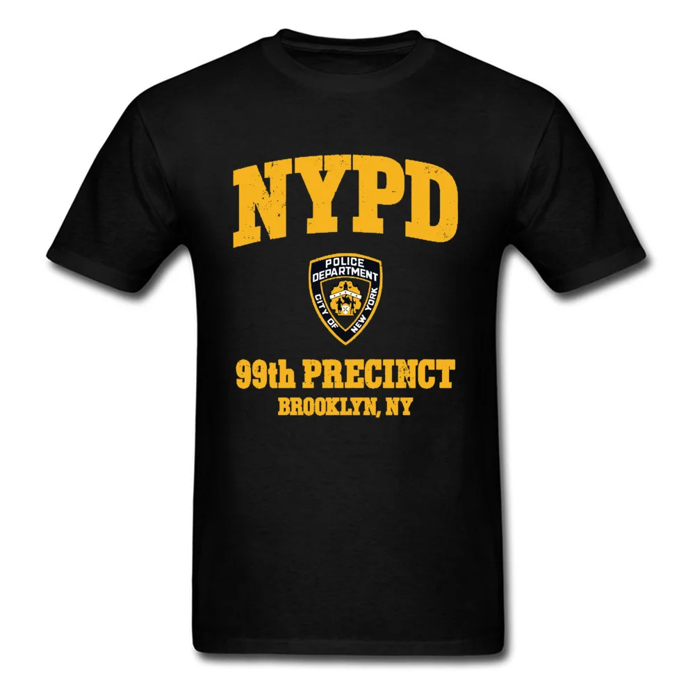 New York Police Logo Newest Men T-shirts 99th Precinct Brooklyn NY Normal Tops Tees Summer Autumn Vintage Style Tee Shirt | Мужская