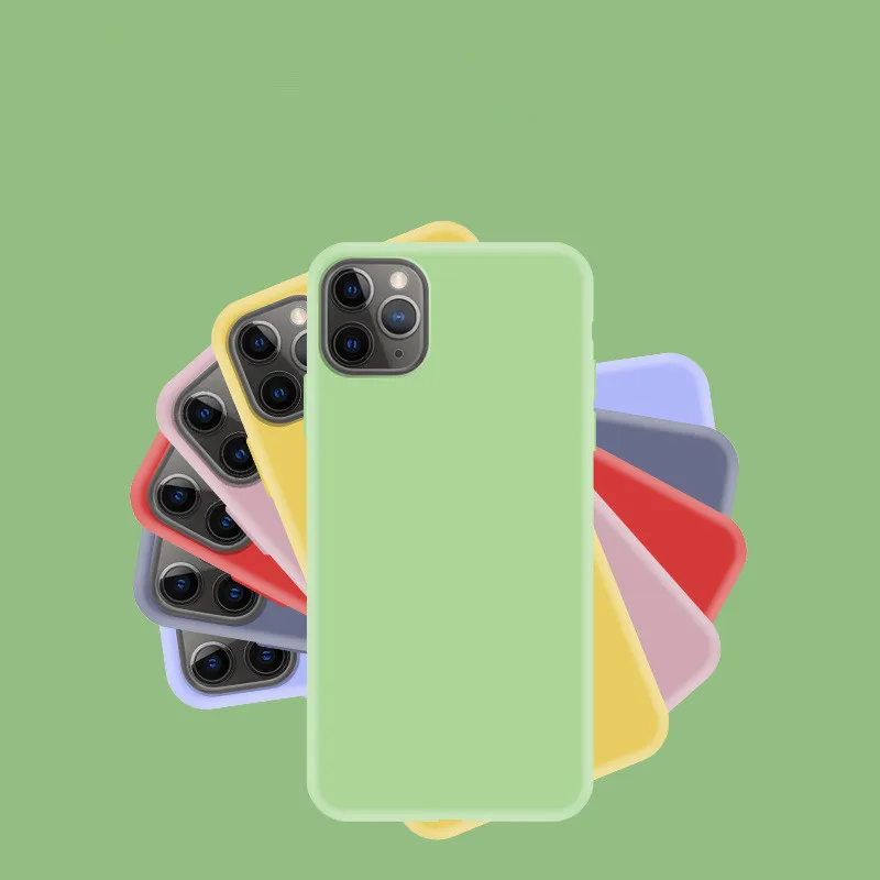 Официальный жидкий силиконовый чехол для телефона iphone 11 11pro 11proMAX X XR 7 8 мягкий