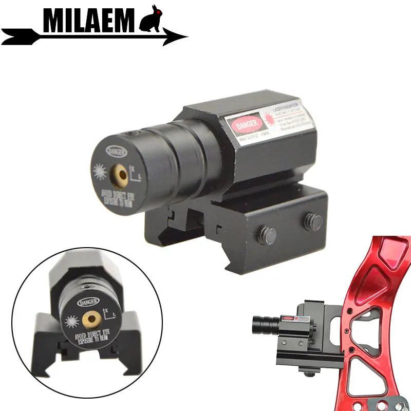 

1pc Archery Red Dot Laser Sight Laser Range 100m Integrated Optics Fast Aiming Compound Bow Shooting Rifle Tactical Accessories