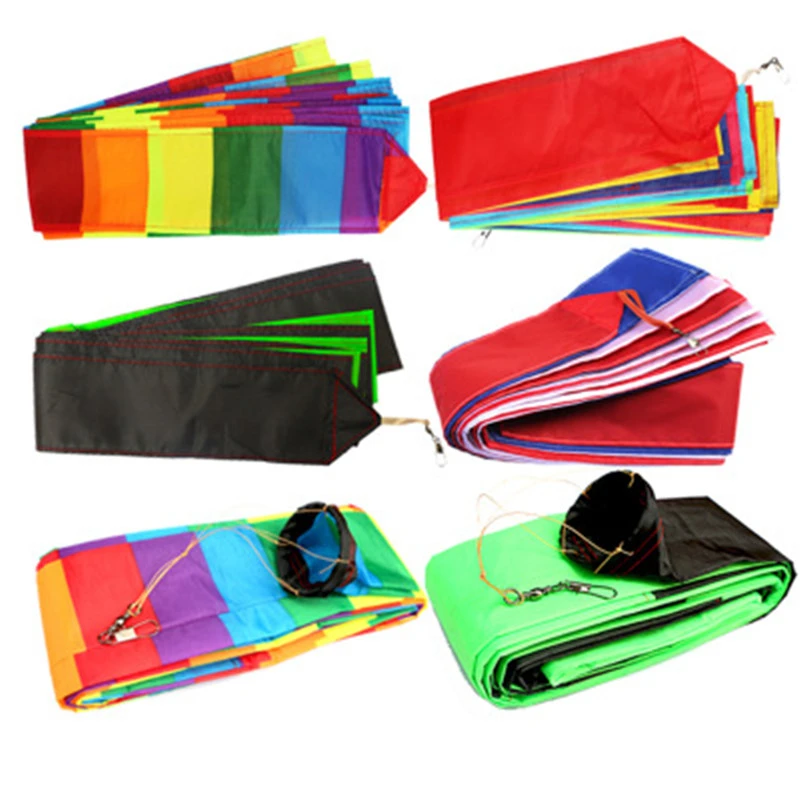 10M / 15M kite tail rainbow kite triangle kite stunt kite accessories
