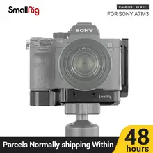 SmallRig A7R3 L Plate W/ Arca Style Plate for Sony A7M3 Camera Quick Release W/ 1/4 & M4 Thread Holed fr flash Light Attach 2122