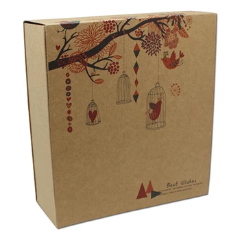 

10Pcs/ Lot Brown Crafts Drawer Package Box For Jewelry Boutique Candy Packing Party Favor DIY Gift Pack Kraft Paper Case Boxes