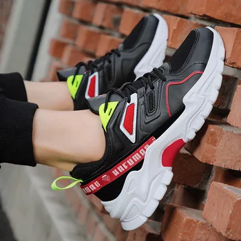 

Sneakers Male Teenagers Popular Ventilation Autumn Male All-match Shoes Trend Basketball Run Shoe Wear-resisting
