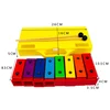 Children Colorful 8-Tone Xylophone Montessori Toy Early Education Musical Instrument Learning Percussion Music Toys For Children 6