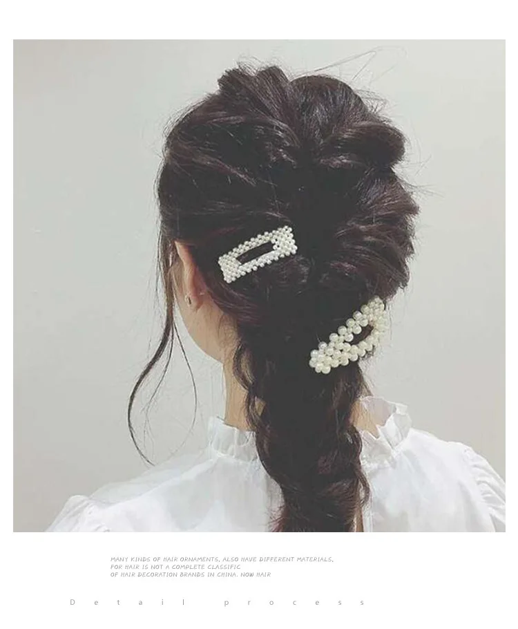 Корейские 8 видов стилей Акриловые Имитация жемчуга женские заколки Элегантные для девушек заколки для волос аксессуары для волос