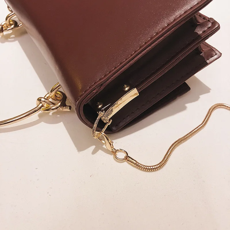 

2019 New Style Debutante-Style Stereo Square Sling Bag Pearl Lock Semicircle Hand Shoulder Cross-body WOMEN'S Bag
