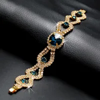 DIWENFU bracciali in oro 18 carati donna argento massiccio 925 gioielli zaffiro pietra preziosa Pulseira Feminina topazio blu granato bracciali ragazze