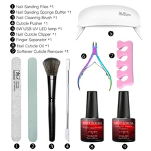 Набор для ухода за ногтями, УФ светодиодный светильник, сушилка с гелем для ногтей, набор для маникюра, набор для замачивания, Гель-лак для ногтей, инструменты для дизайна ногтей