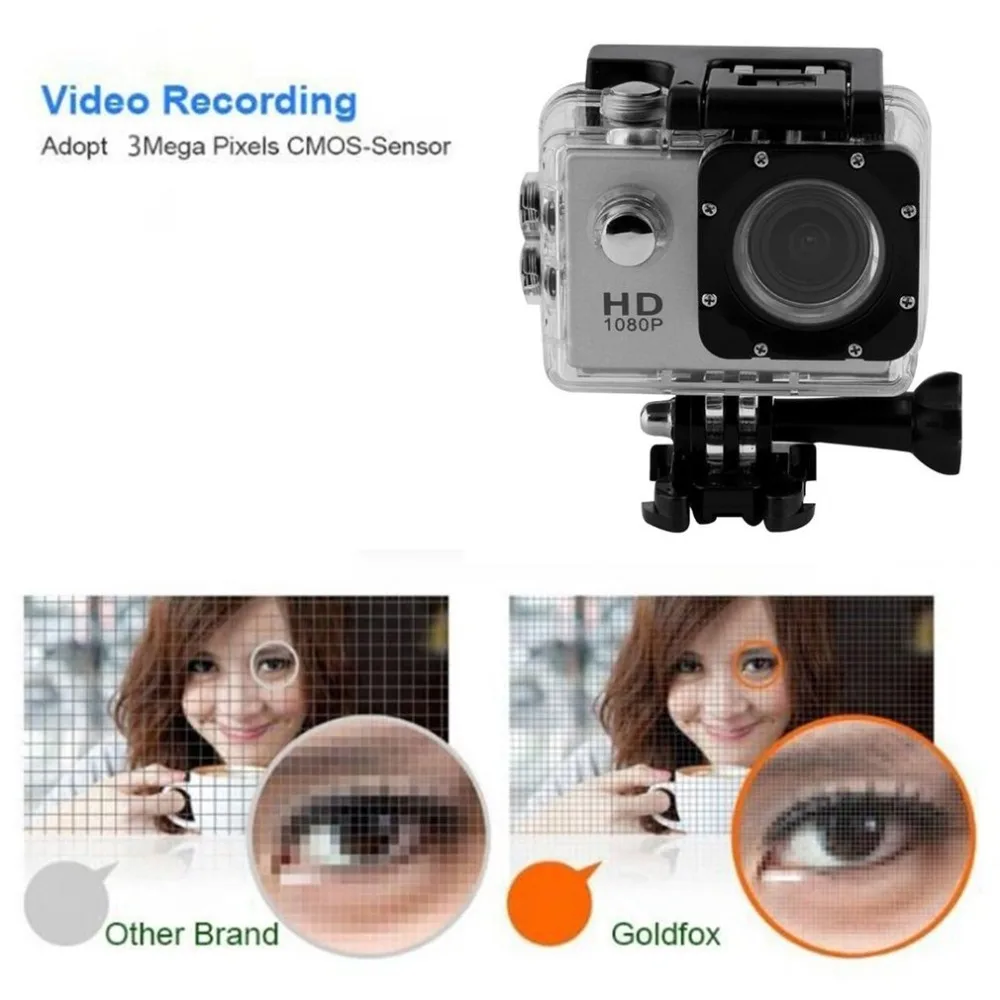 G22 1080P HD съемка Водонепроницаемая цифровая видеокамера матрица COMS широкоугольный объектив камера для плавания Дайвинг