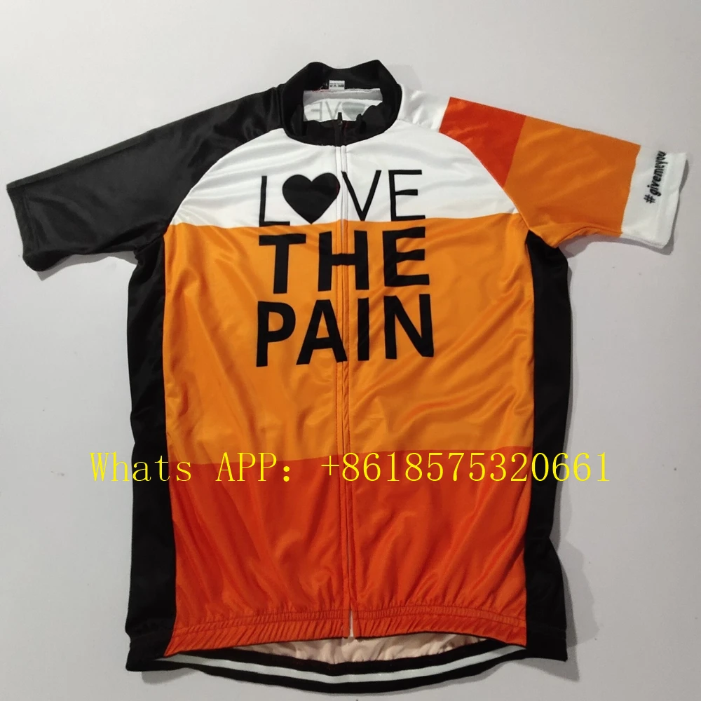 Love The Pain Cycling Jersey Man Summer Bike Clothing Quick-Dry