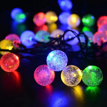 

LED Outdoor Solar Lamp String Lights 20/30/50/100 LEDs Fairy Holiday Christmas Party Garland Solar Garden Waterproof 2020