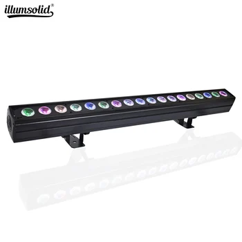 

18x15W LED RGBWA 5in1 Led Wall Wash Light 5/9/90/94 Channels DMX512 Led Bar Wash Stage Light Music DJ Disco Party Wedding