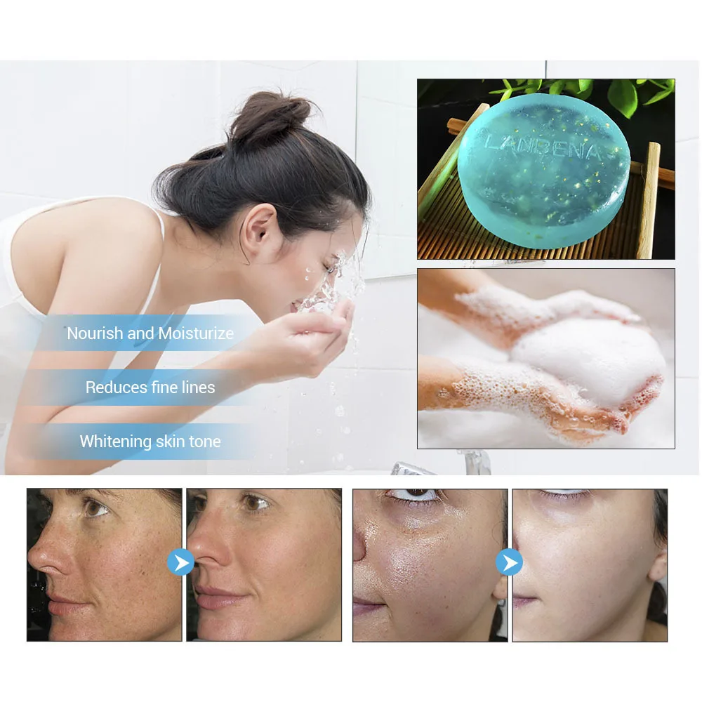 

Makeup24K gold hyaluronic acid facial cleansing and moisturizing repair Handmade Soap