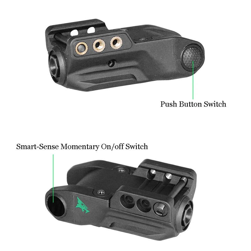 Rechargeable Pistol Green Laser Red Dot Sight Smart Sensor Hunting Gun Handgun Laser Pointer with Picatinny Rail охота