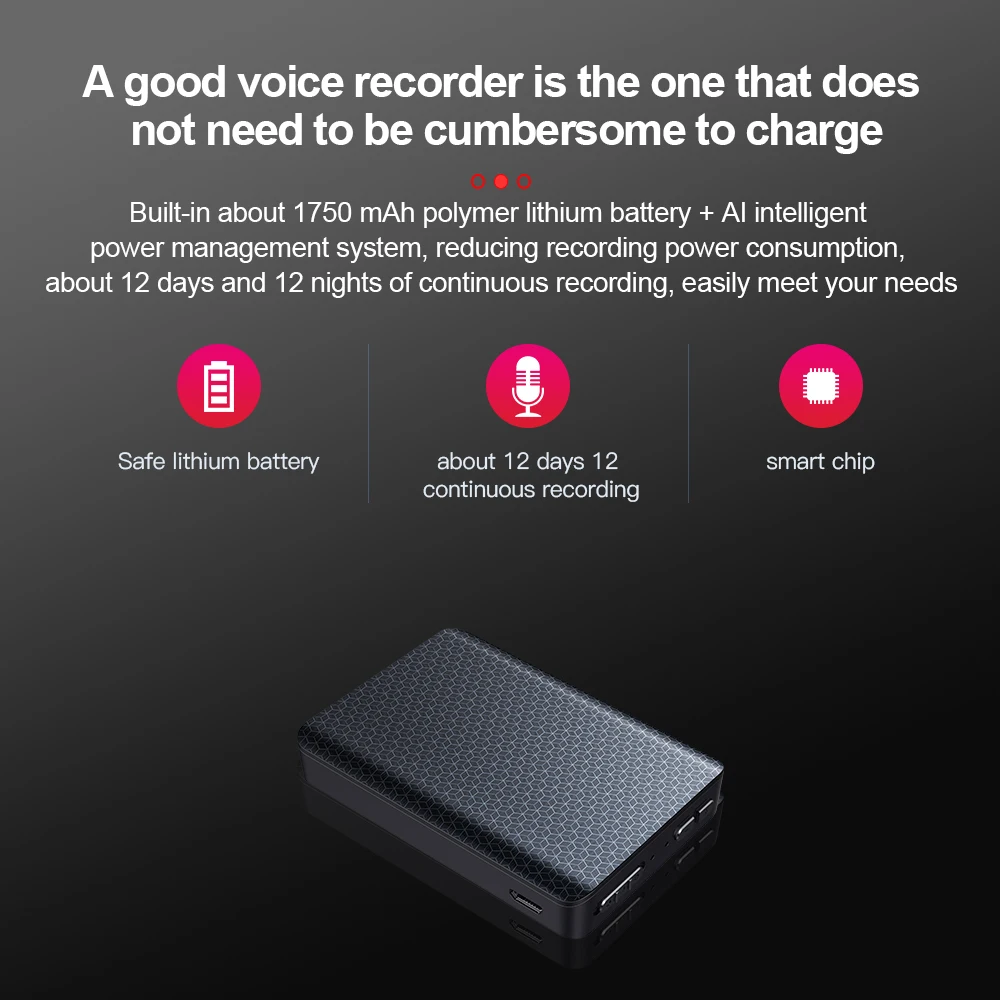 Q85 300hours Voice recorder High Quality HD Dictaphone Pen Audio Sound