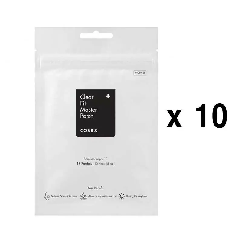 10 Sheets COSRX угри, прыщи мастер патч 5 листов маски для кожи лица Уход за точечным шрамом уход за акне маска скрытый дефект Корея Косметика - Цвет: 10 Sheets