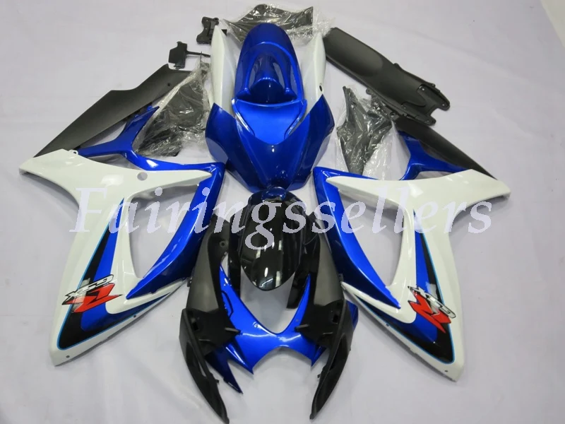 

New ABS Plastic Fairings Kit Fit For Suzuki GSXR600 GSXR750 GSX-R600 R750 K6 2006 2007 Injection Mold blue black