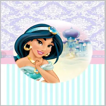 

8x8FT Jamine Princess Moroccan Pattern Mosque Muslim Stripes Custom Photography Backdrop Studio Backgrounds Vinyl 240cm x 240cm