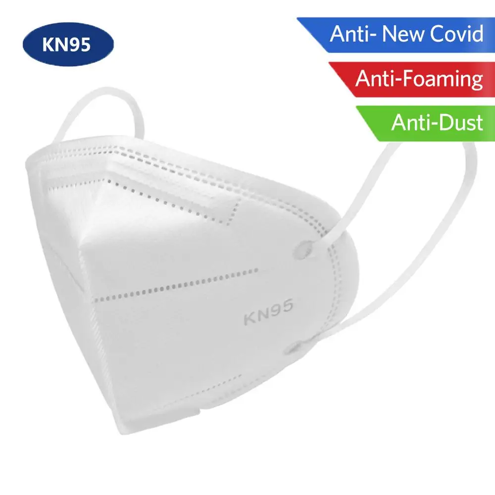 

100pcs Mask KN95 Protective Mask Face Mask Nose Cover Personal Protection Equipment Anti-Polution Mask KN95 Mask Cover Men Women