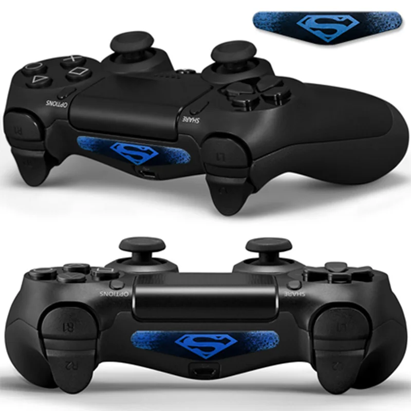 Пользовательские 4 шт. игровая световая панель для PS4 Геймпад Виниловые наклейки Наклейка Светодиодная панель для Playstation Dualshock4 PS4 PRO тонкий контроллер - Цвет: 6