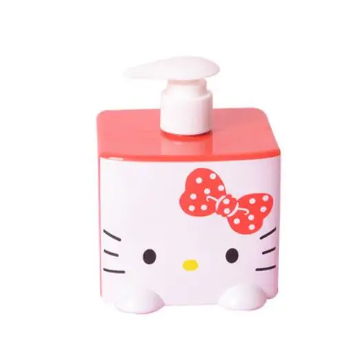 Hello kitty, пластиковые контейнеры, контейнер для хранения, пустая косметическая бутылка для лосьона для ванны, бутылка для дезинфицирующего средства для рук - Цвет: Red KT
