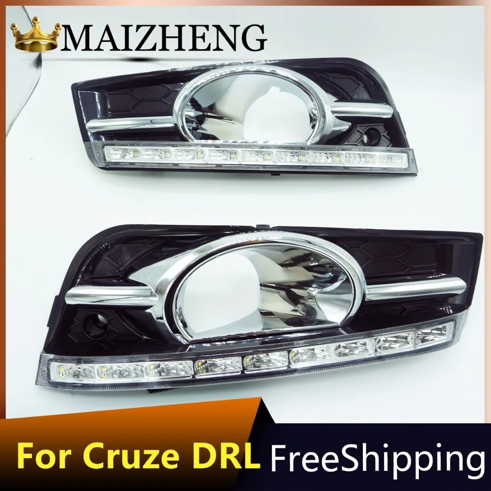 2 шт. для Chevrolet Cruze DRL светодиодный дневные ходовые огни ремонт противотуманных фар