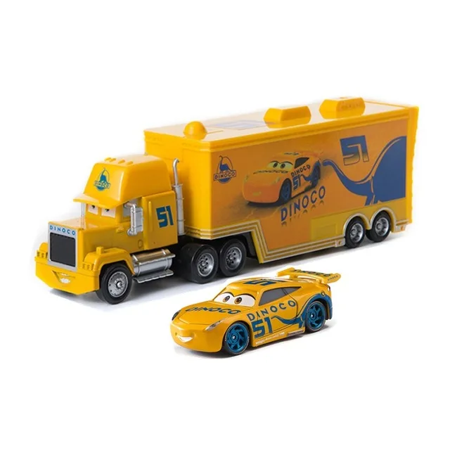 Two Cars g Дисней Pixar Тачки 2 3 игрушки Молния Маккуин Джексон шторм мак грузовик 1:55 литая под давлением модель автомобиля для детей рождественские подарки - Цвет: Two Cars g