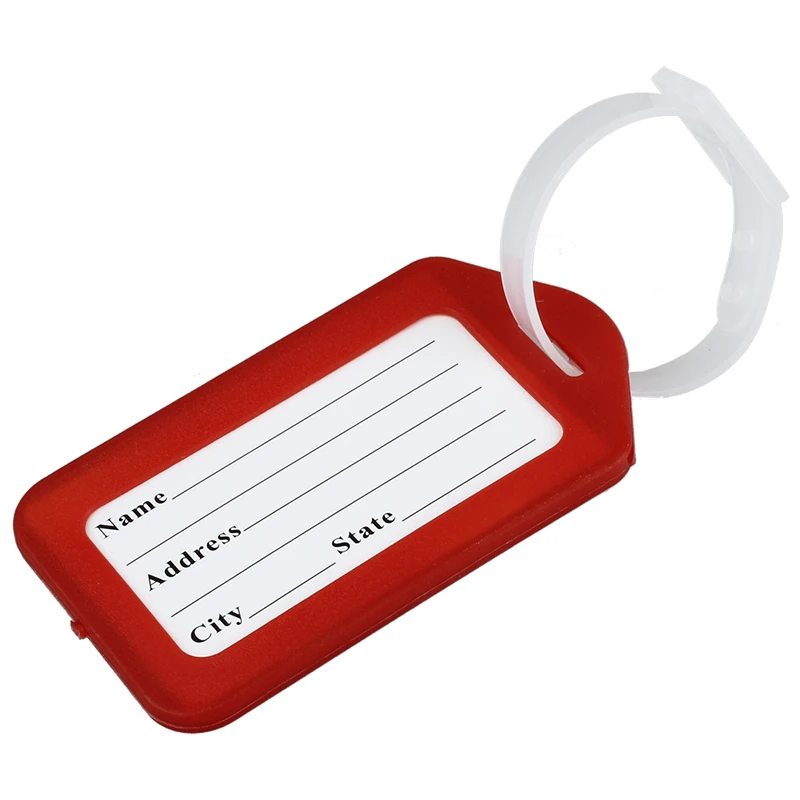 Luggage Tag Plastic Luggage Tag Red