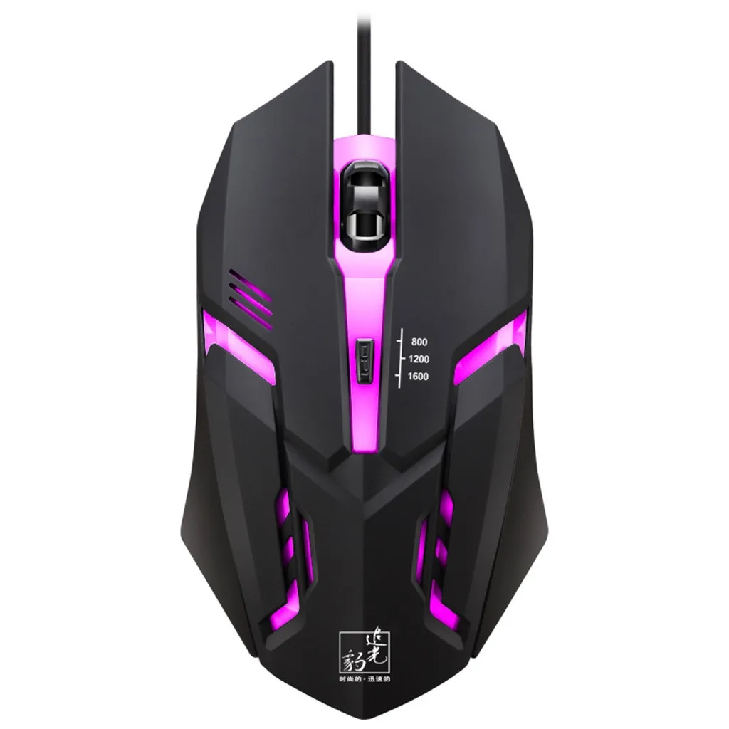Ouhaobin проводная мышь 1600 dpi Оптическая Usb игровая мышь s светодиодный Подсветка для ноутбука для игр для компьютера